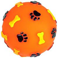 Ball Knochen + Pfoten Vinyl 8cm      