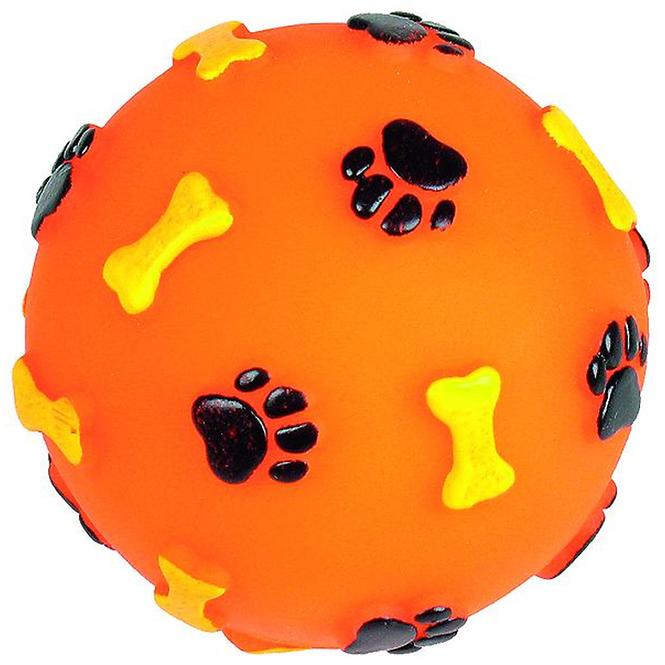 Ball Knochen + Pfoten Vinyl 8cm      