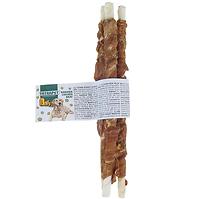 Stange Büffel Weiß umhüllt mit Hühnerfleisch 8-9mm/20cm, 3 St. Baff