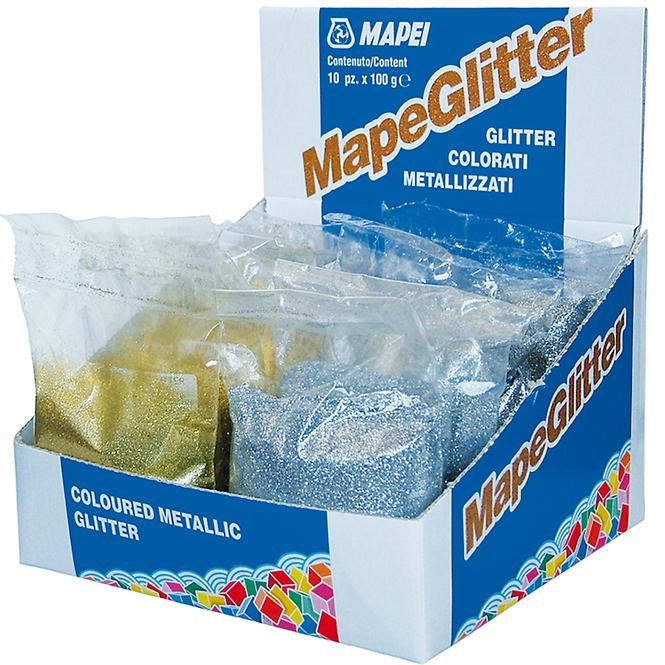 Metallglitzer Mapeglitter Silber  0,1 kg