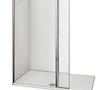 Wand WALK-IN (90+30) x195 klar - Chrom