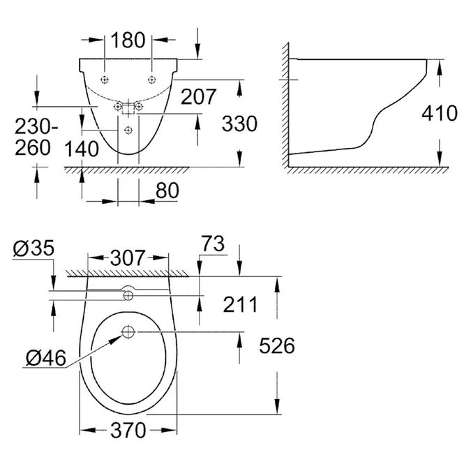 Hängebidet BAU CERAMIC