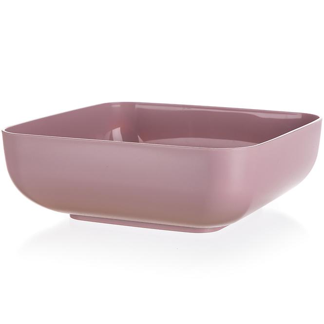 Schüssel aus Kunststoff culinaria 23x23x3,8cm 3l Rosa