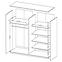 Schrank Galaxy 200cm Eiche Monastery/Schwarz Glänzend,3
