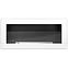 Bio Kamin 900x400 weißer Glanz mit Glas