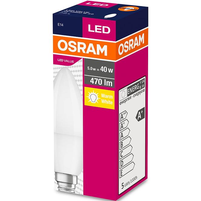 Glühbirne LED 5,7W/827 E14 Value CL B 40 Fr