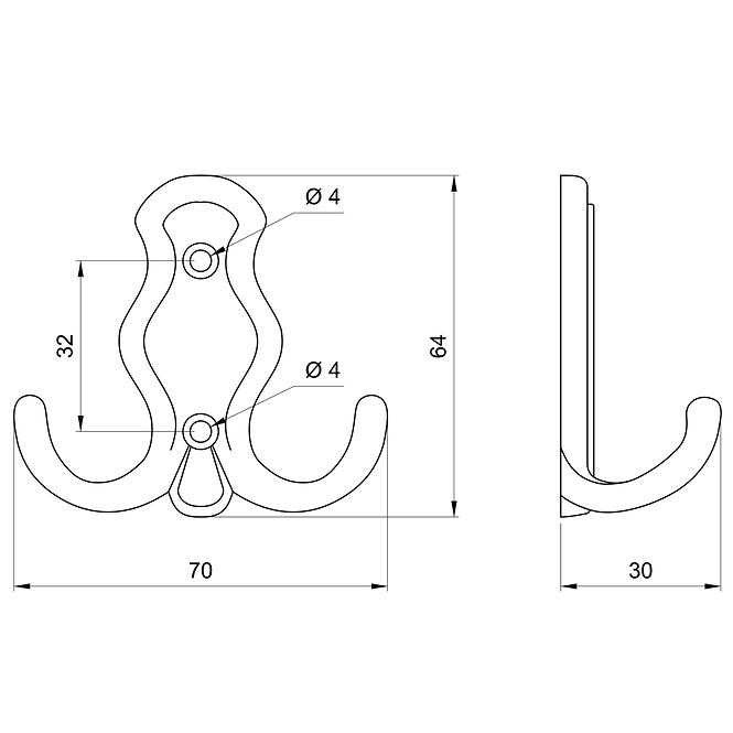 Aufhänger W016 Mat Chrom