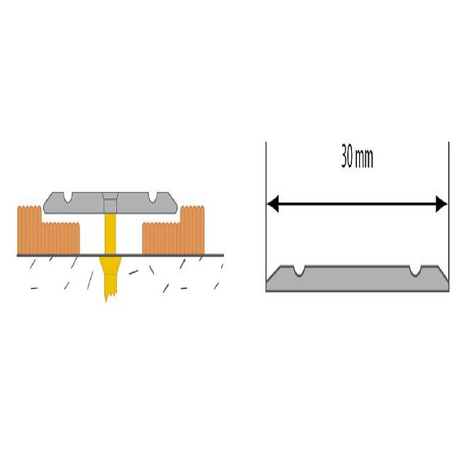 Übergangsprofil LPP 30 0,9 C23 Gold