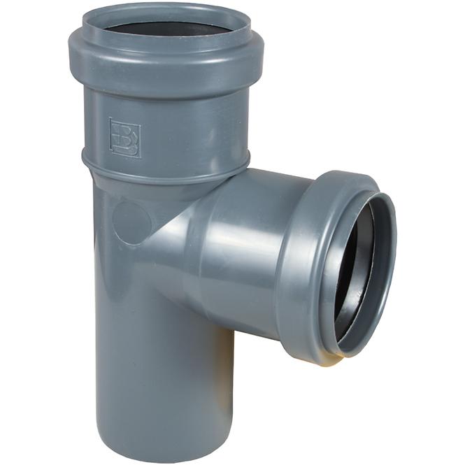 T-Stück Grau ø50 x 90º