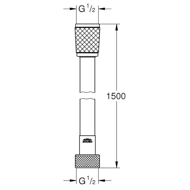 Duscheschlauch VITALIOFLEX COMFORT 1500 mm