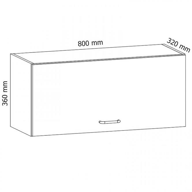 Küchenzeile Sycylia  G80k Weiß/Kiefer Andersen