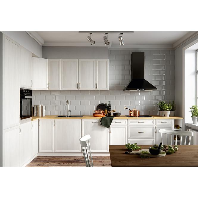 Küchenzeile Sycylia  D80z  Weiß/Kiefer Andersen