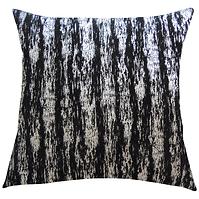 Dekorativer Polster, 45x45cm, Schwarz/Silber  