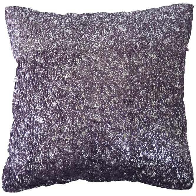 Dekorativer Polster, 45x45cm, Lila/Silber 