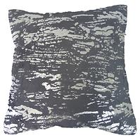 Dekorativer Polster, 45x45cm, Grau/Silber 