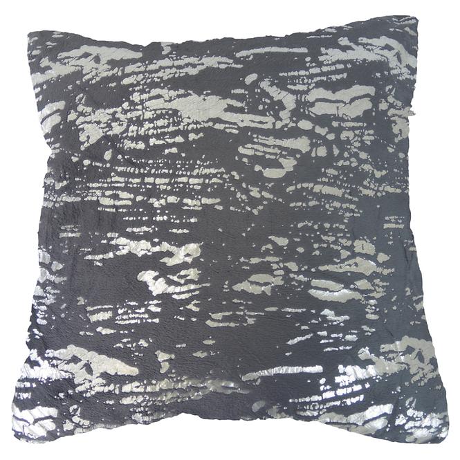 Dekorativer Polster, 45x45cm, Grau/Silber 