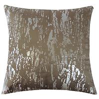 Dekorativer Polster, 45x45cm, Braun/Silber 