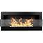 Bio Kamin 900x400 Schwarz strukturell mit Glas,2
