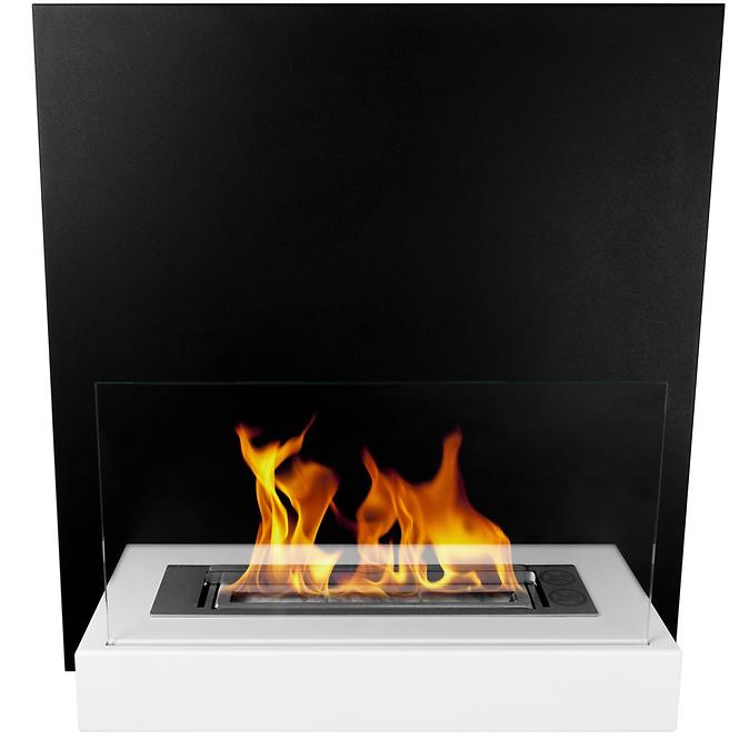 Bio Kamin board Schwarz-Weiß (mit Schreibmöglichkeit der Kreide)