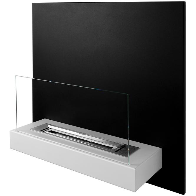 Bio Kamin board Schwarz-Weiß (mit Schreibmöglichkeit der Kreide)