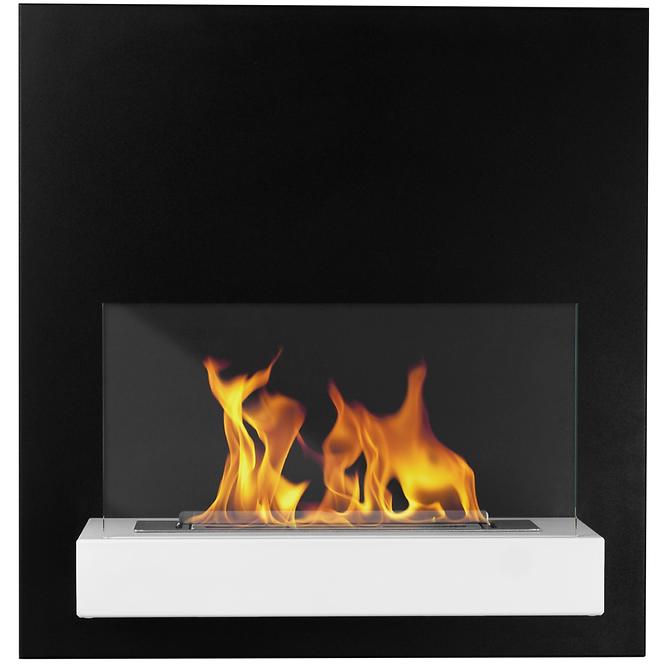 Bio Kamin board Schwarz-Weiß (mit Schreibmöglichkeit der Kreide)