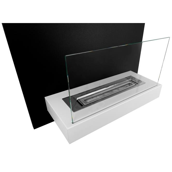 Bio Kamin board Schwarz-Weiß (mit Schreibmöglichkeit der Kreide)