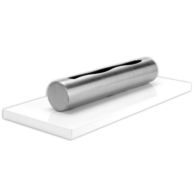 Bio Kamin freistehend Stainless weißer Glanz