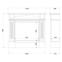 Bio Kamin portalartig Koloseum Verona inkl. Glas,7
