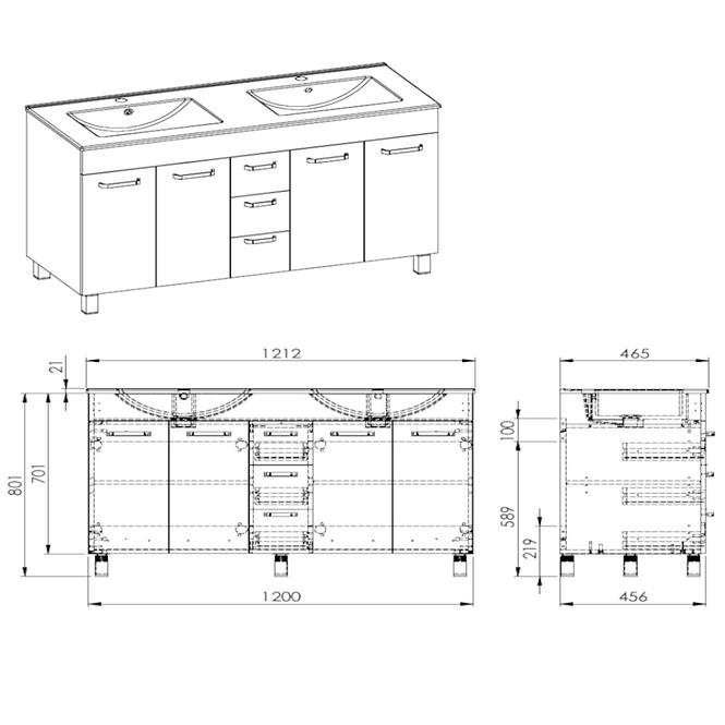 Zusammenstellung Uno Kyra 120 4D3S white