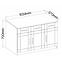 Kommode Paris 103 cm Eiche Sonoma,2