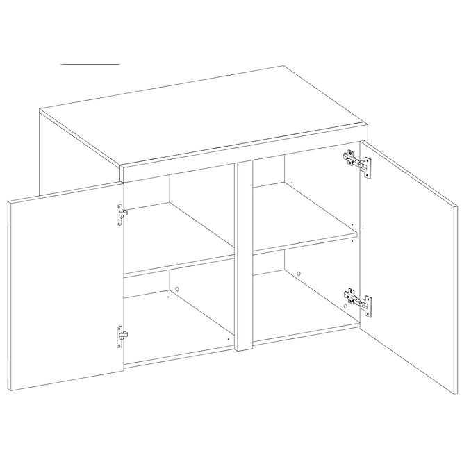 Kommode Rumba 97 cm Eiche Sonoma