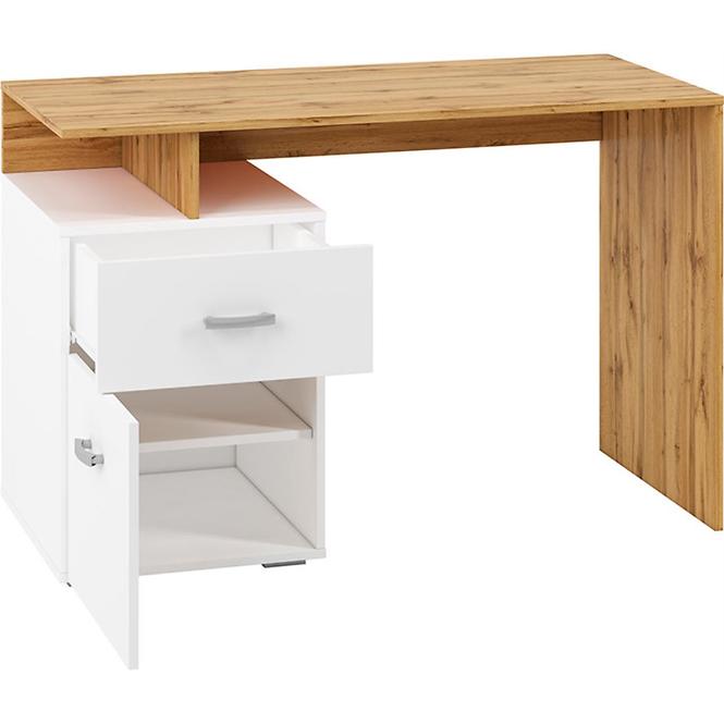 Schreibtisch Miu 119cm Eiche Wotan/Weiß