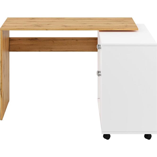 Schreibtisch Miu 169cm Eiche Wotan/Weiß