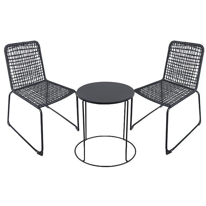 Gartenmöbel Set Tisch + 2 Stühle Kanada