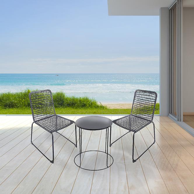 Gartenmöbel Set Tisch + 2 Stühle Kanada