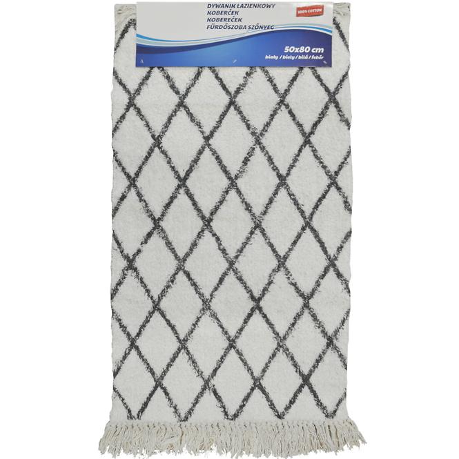 Badteppiche Bathrug printed white 50x80