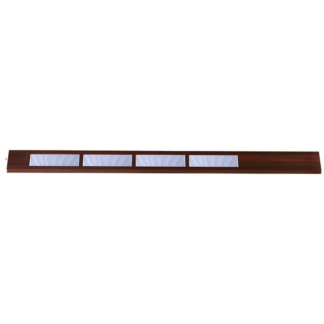 Falttürverkleidung Crystalline Glass Nuss dunkel