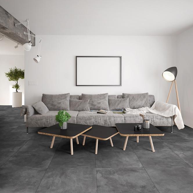 Bodenfliesen Galactic Graphite Rett 60/60 