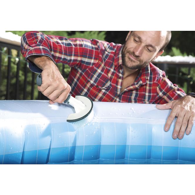 87XA SADA ČISTICÍ SPA: DRHNUTÍ RUKAVICE,MŘÍŽKA,KARTÁČ 58421