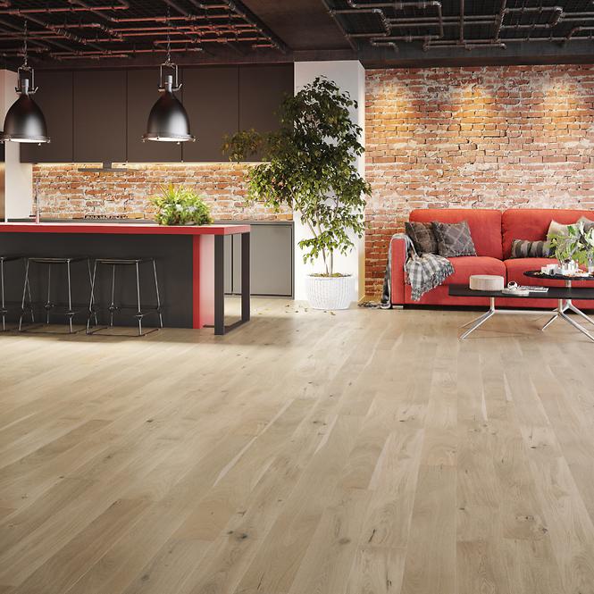 Parkett Barlinek Eiche Various Cream 14x155x1092