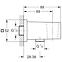 Wandbogen mit Duschhalter EUPHORIA CUBE 26370000,2