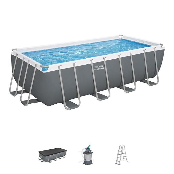 Rechteckiger Pool 4,88x2,44x1,22m Zubehör