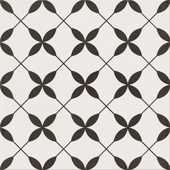 Bodenfliese Clover black pattern 29,8/29,8 
