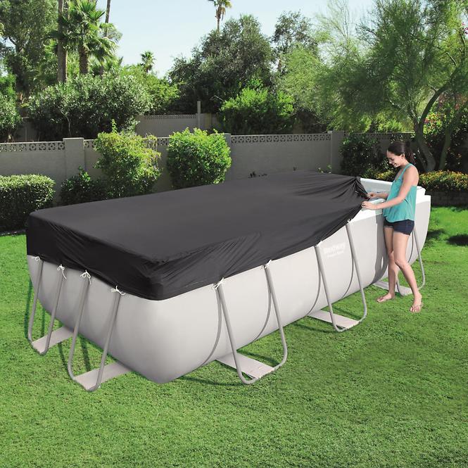 Pool-Abdeckplane Rechteckige 3,96x1,85 m 58232