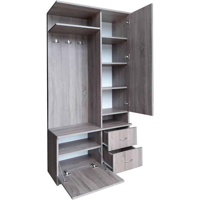 Kleiderschrank Martyna Sonoma Tabac