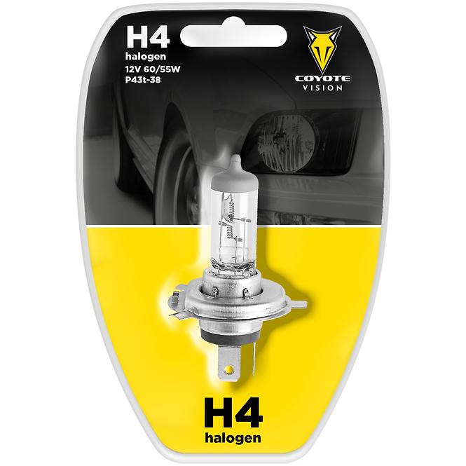 Autoglühbirne 12V H4 60/55W Coyote Vision Blister