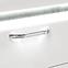 Kommode Brugia 96,4cm Grau/Weißer Glanz,3