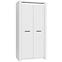 Schrank Brugia 96,4cm Grau/Weißer Glanz