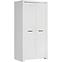 Schrank Brugia 96,4cm Grau/Weißer Glanz,2