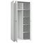 Schrank Brugia 96,4cm Grau/Weißer Glanz,3